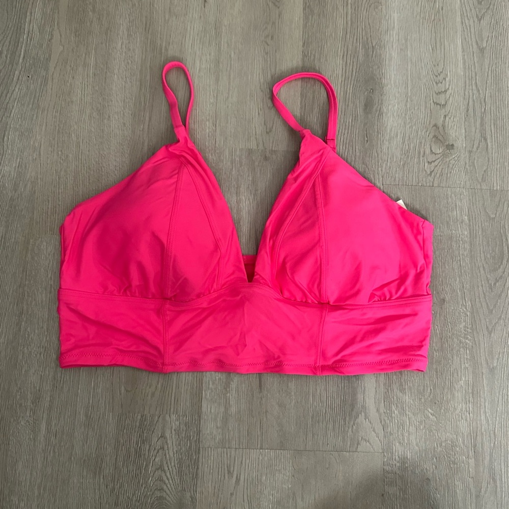 Aerie Pink Bikini Top with Adjustable Straps